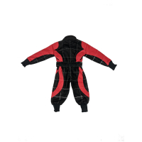 Baby overall - zwart-rood