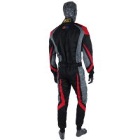 Level-2 Racing suit black, grey, red