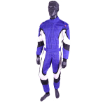 Cordura Race overall wit,zwart,bauw junior