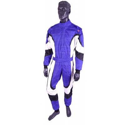 Cordura Racing suit white, black, blue junior