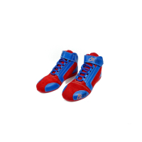 Kartschoenen rood/blauw