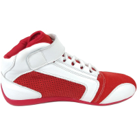 Kartschoenen rood/wit