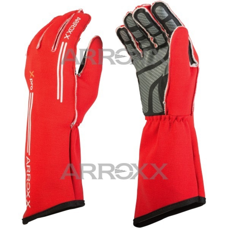 Arroxx Xpro Karting Gloves monocolor Red