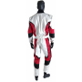 Cordura Race overall wit,zwart,rood junior
