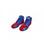 Kartschoenen rood/blauw